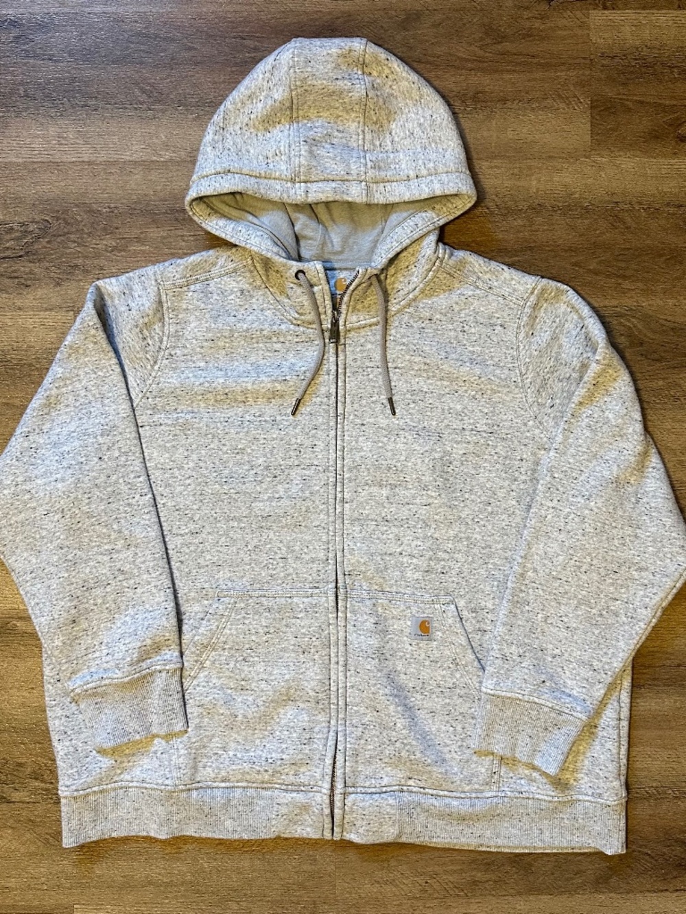 Carhartt Hoodie Sweatshirt Womens 3X 24W 26W Gray Relaxed Fit Long Sleeve